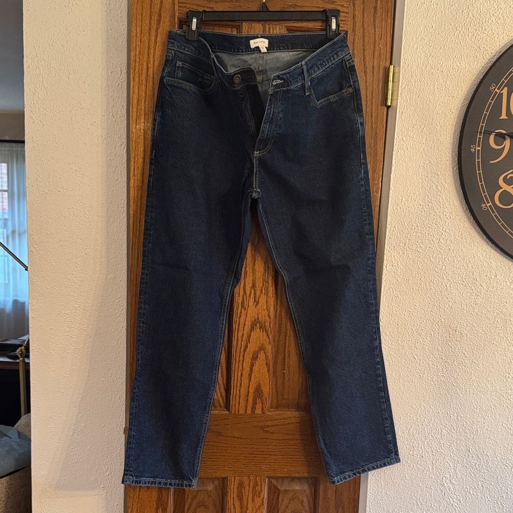 Sun + Stone Men's Deep Indigo Straight Jeans